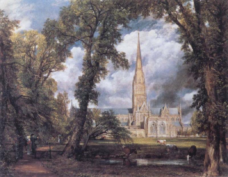 John Constable Salisbury Cathedral from the Bishop's Ground oil painting picture
